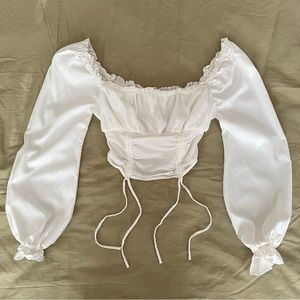 Corset Puff Sleeve Top